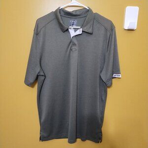 Oakley Short Sleeve Khaki Green Performance Polo XL Regular Fit Preppy
